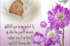 بطاقات المولود الجديد2