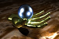 gold hand