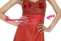 كوليكشن لقمصان النوم بالأحمرر9