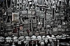 Traditional silver craftsmanship in Muttrah Souk, Oman.