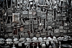 Traditional silver craftsmanship in Muttrah Souk, Oman.