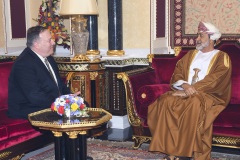 السلطان هيثم يستقبل وزير الخارجية الامريكي