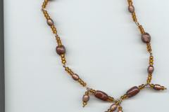 Gold Polymer Necklace by Bianca