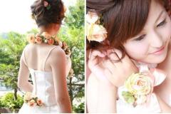 تسريحات العروس مع الورد 4