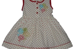 فستان قطني مع تطريز