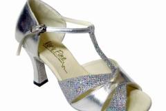 6016 Silver Leather & Silver Sparklenet