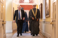 السلطان هيثم في زيارته إلى بريطانيا